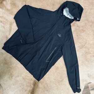 L.L. bean TEK Men's Black Waterproof rain Jacket